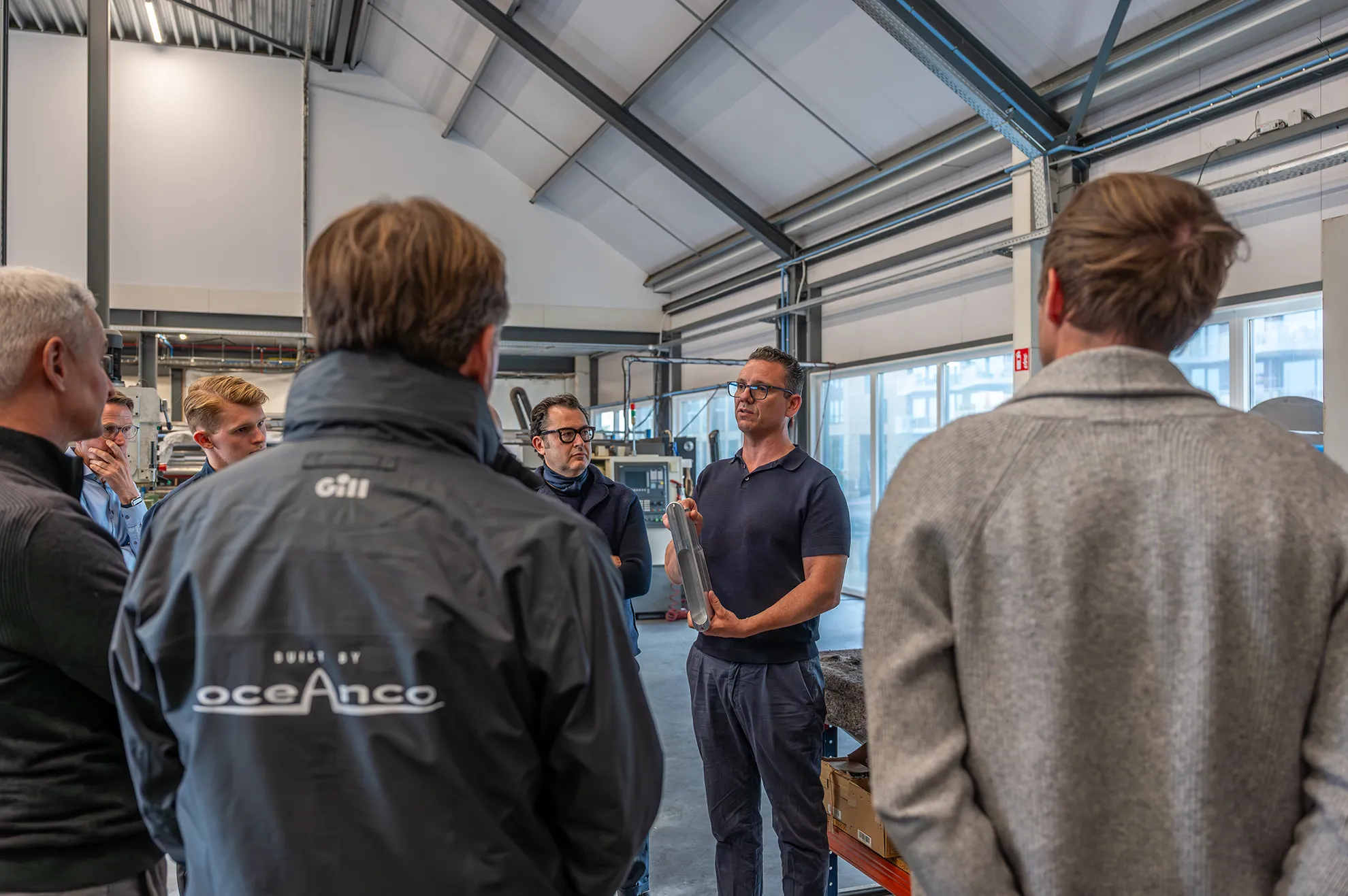 Espen Oeino International visiting Tec Wire's Experience Center