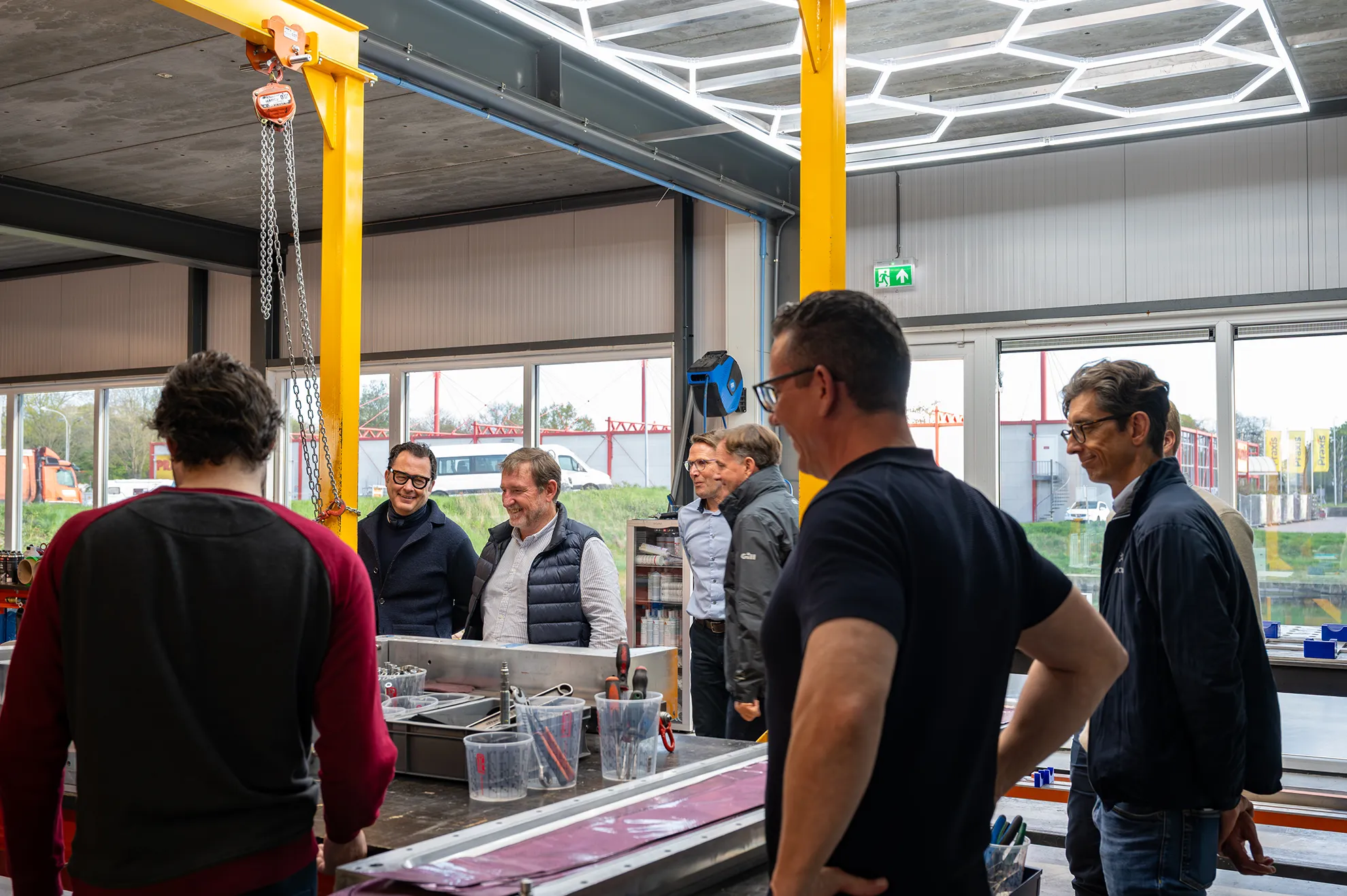 Espen Oeino International visiting Tec Wire's Experience Center