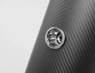 Tec Wire's Inserts on Carbon Fibre Sun Awning Poles for Superyachts