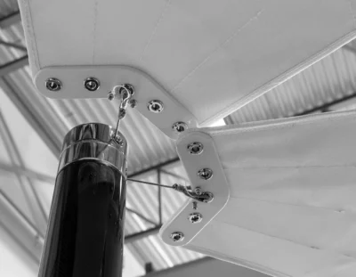 Tec Wire's Dual Tensioning System for Sun Awning Poles for Superyachts