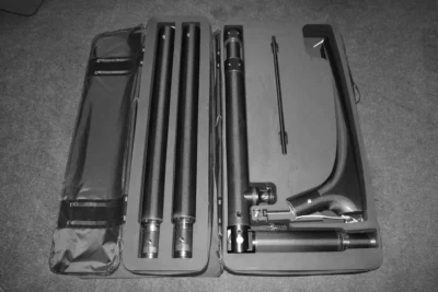 Carbon Fibre Helicopter Blade Crane in storage bag