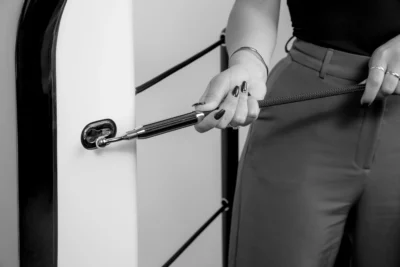 Connection point for Stanchions to Jackstaff, easily (un)installable
