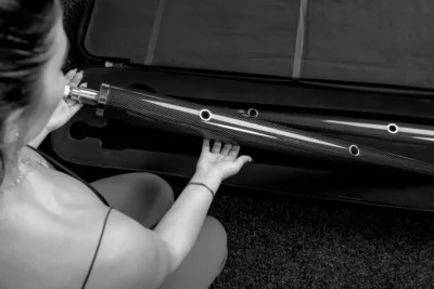 Carbon Fibre Stanchion (Railing System) in Storage Bag