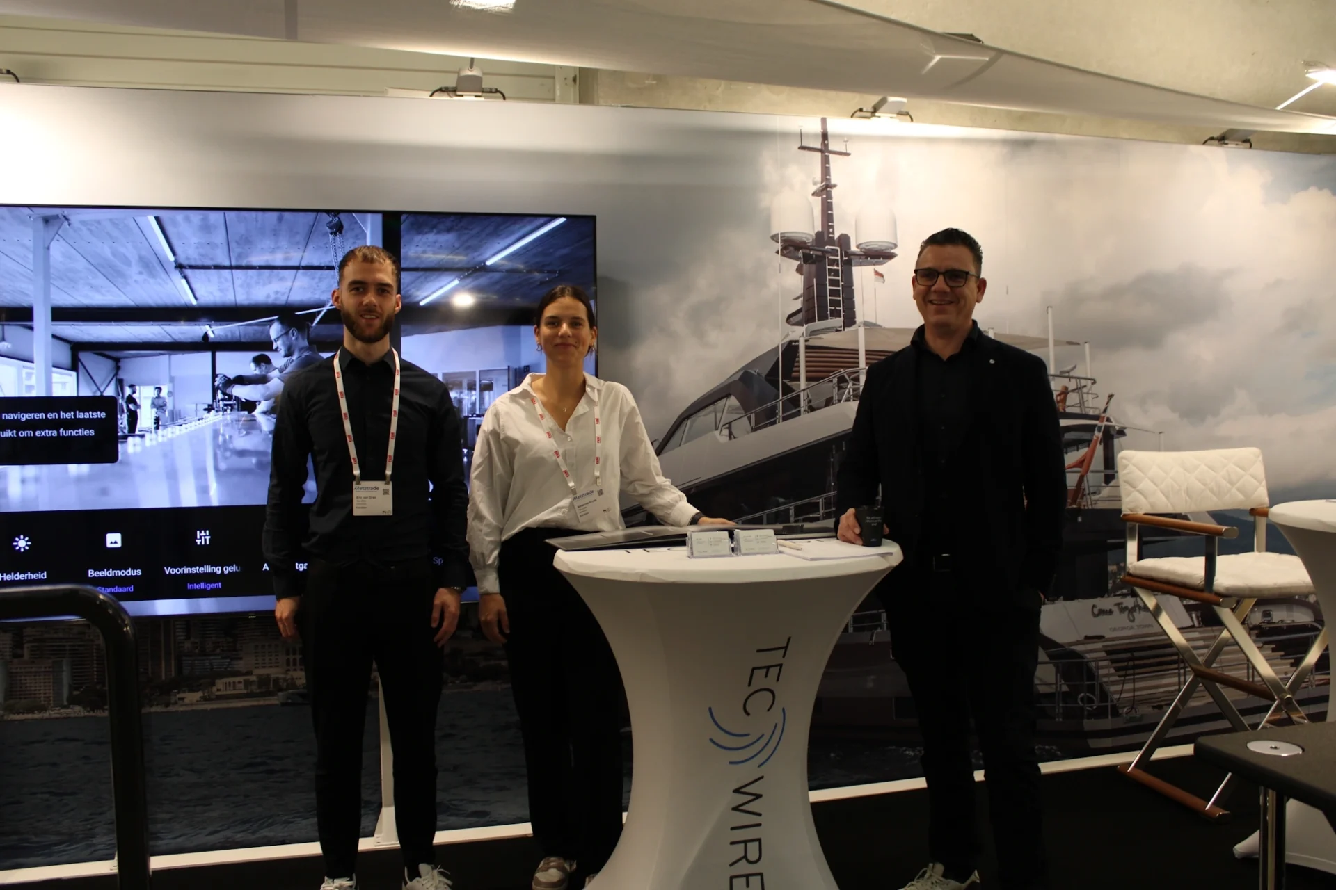 Tec Wire at Metstrade 2025 METS in-house-developed Carbon fibre Superyacht Equipment for motoryachts / superyachts.